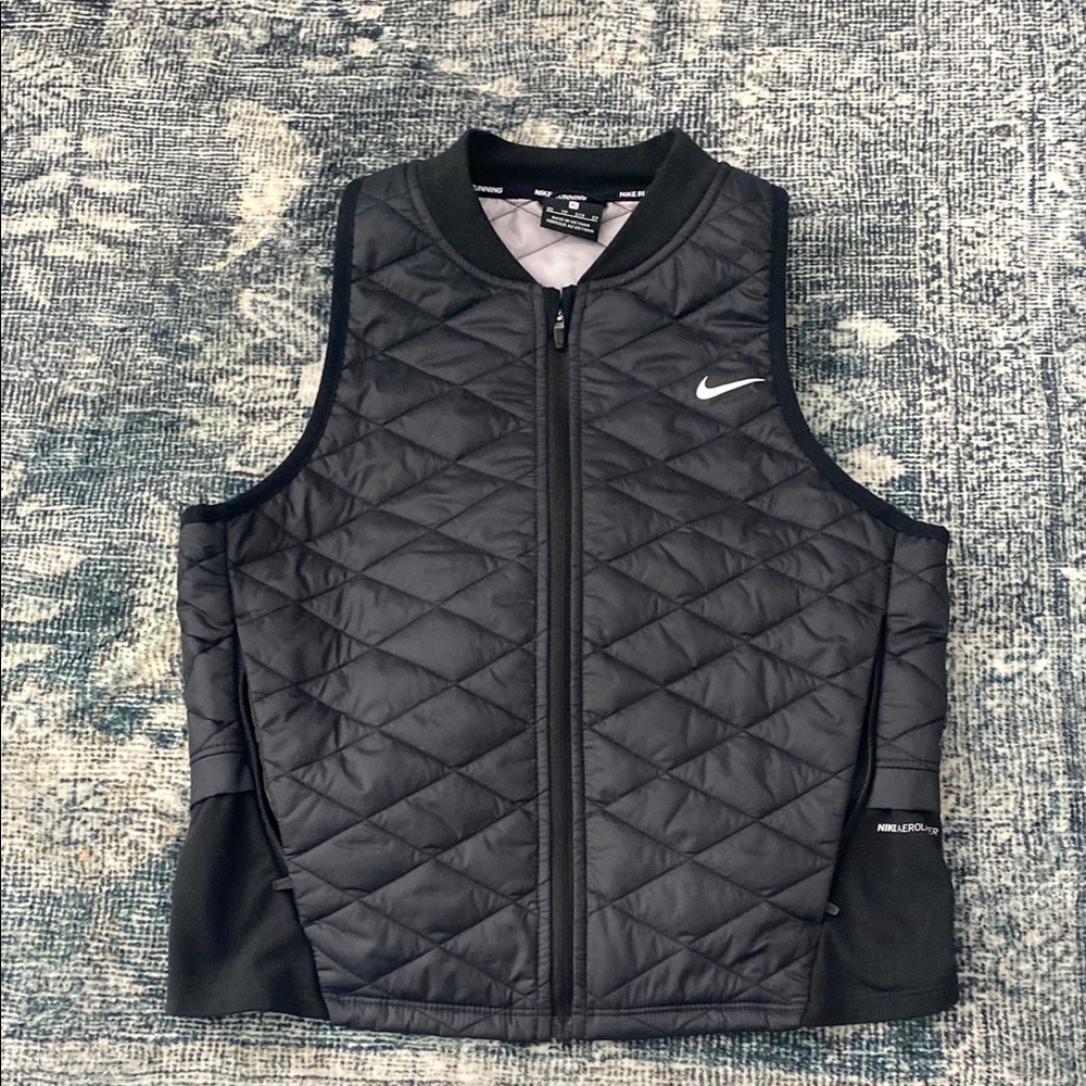Nike Black Quilted Vest